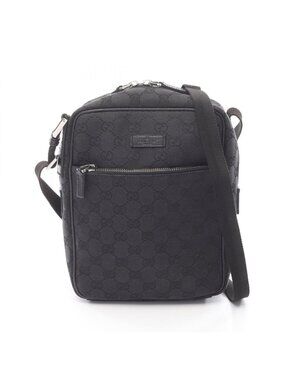 Gucci Shoulder Bag GG Canvas Black
